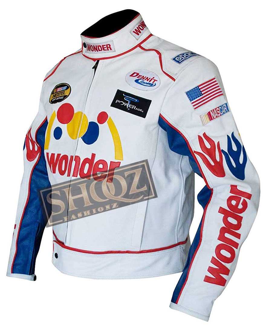 Ricky Bobby Wonder Bread Biker Leather Jacket Ricky Bobby Wonder Bread Biker Leather Jacket